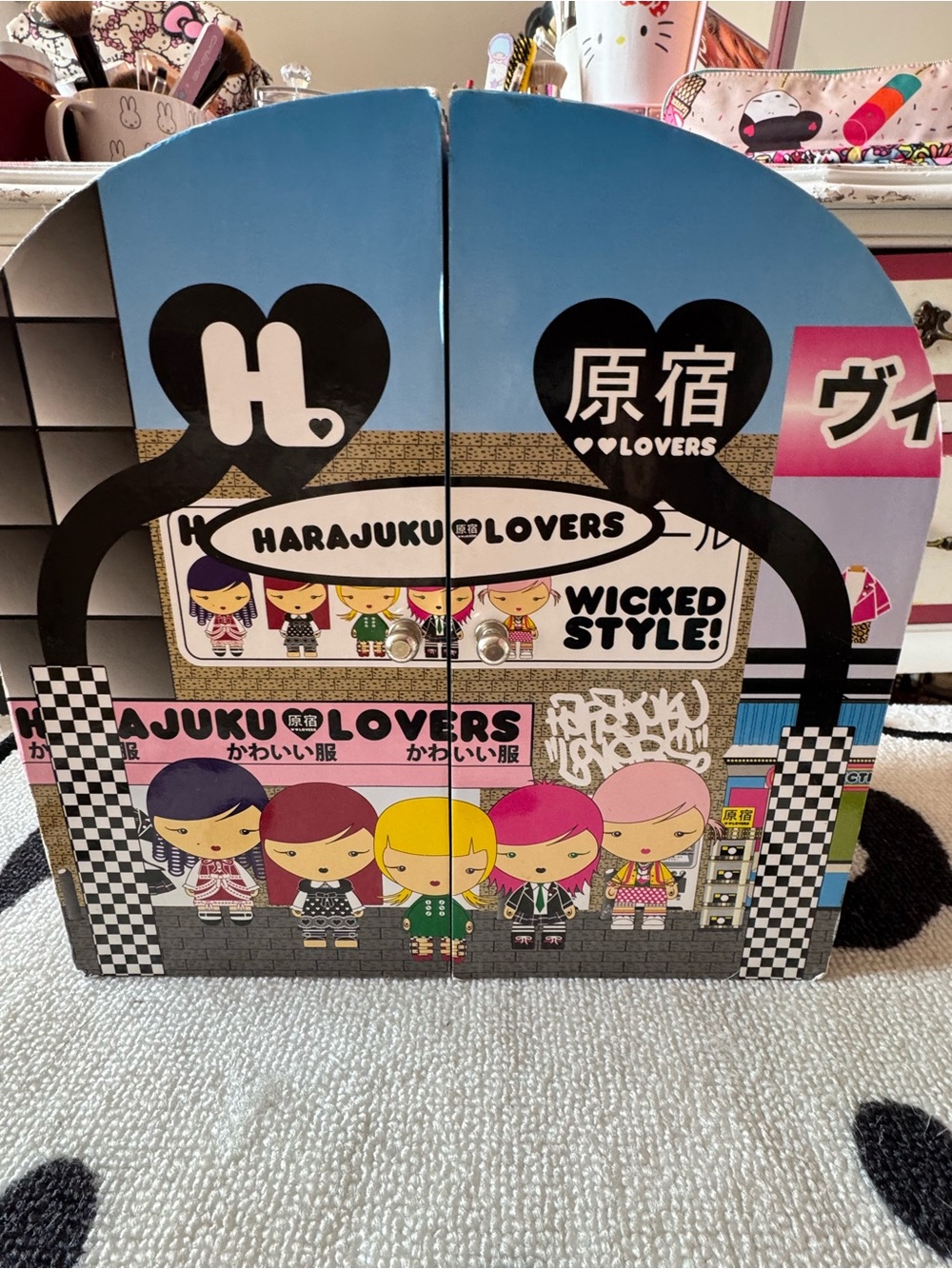 Harajuku Lovers Kids Play Jewelry Cabinet - Blue Pink Multicolor